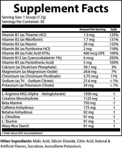 Nitro-Bump Pre-Workout (Watermelon)