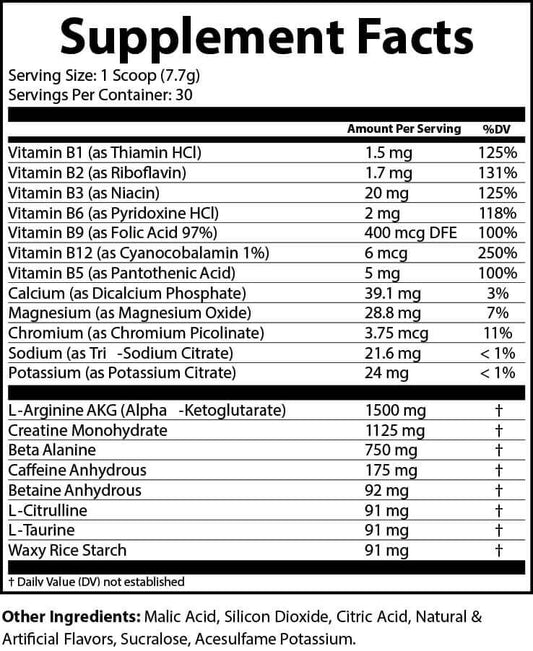 Nitro-Bump Pre-Workout (Watermelon)