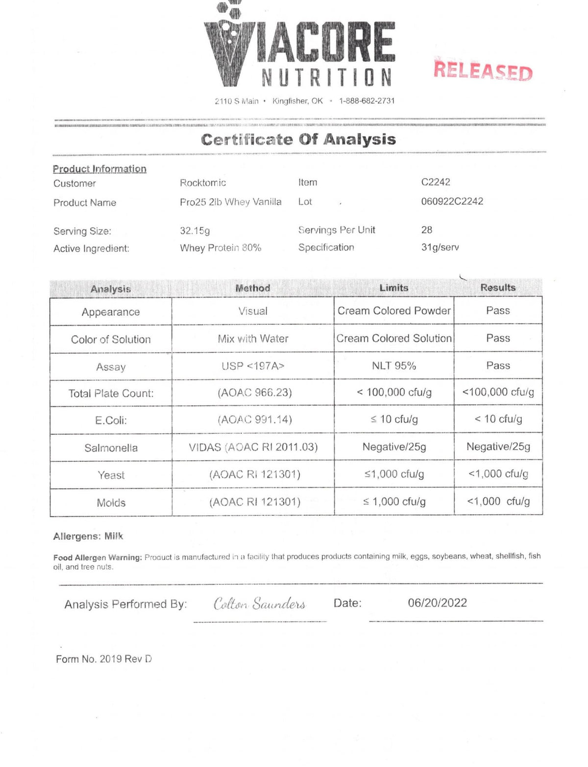 Ameri-Pro Whey 2LB Vanilla