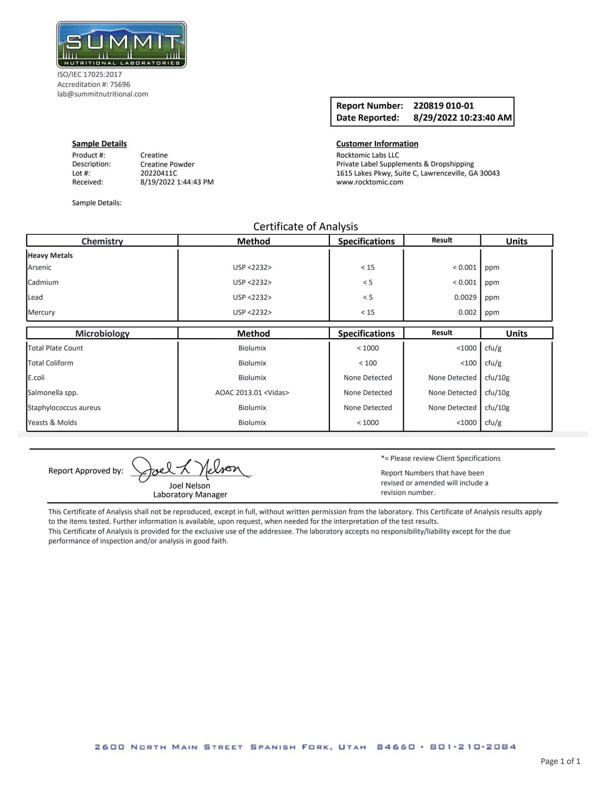 Creatine 5-G Powder